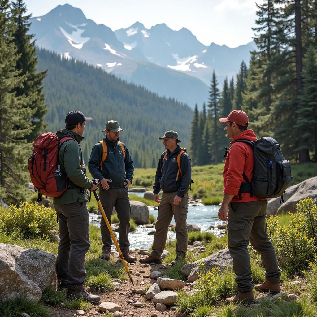 TrailNorth team training session in wilderness safety